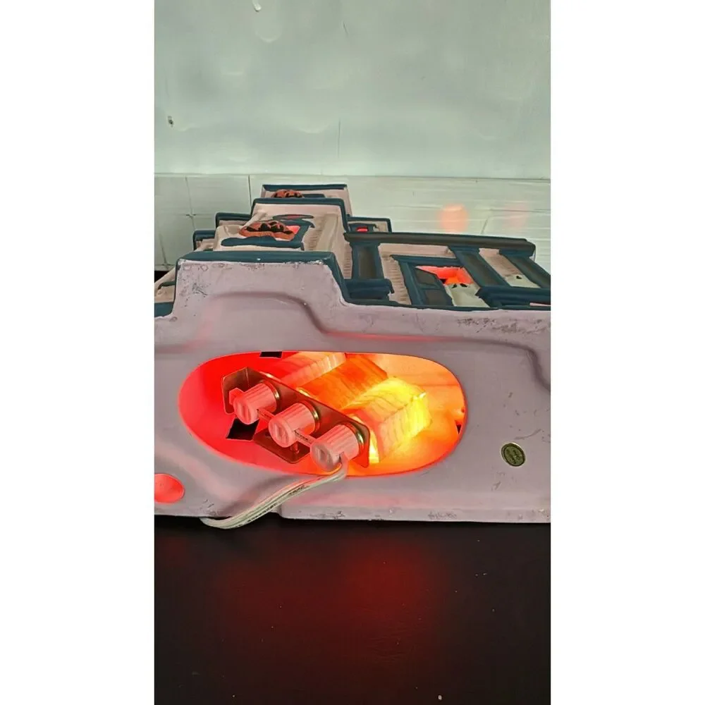 Pacific Rim Electric Ghost House Halloween Ceramic Vintage WORKS